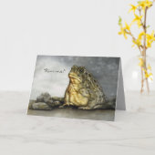 Humoureuze Mr Toad Birthday Card Kaart (Gele Bloem)