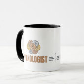 Humoureuze muntcollector mok (Voorkant links)