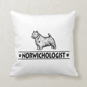 Humoureuze Norwich Terrier Kussen