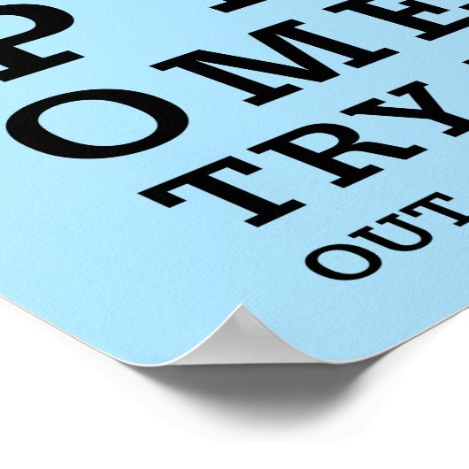 Humoureuze optometrie uit zicht poster (Hoek)