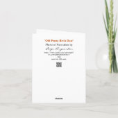 Humoureuze ouderwetse geboortedatum kaart (Achterkant)