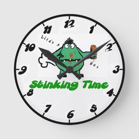 Humoureuze patrouille ronde klok (Voorkant)