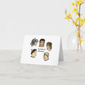 Humoureuze Perken van Halloween Folded Wenskaart Kaart (Gele Bloem)