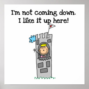 Humoureuze prinses in Tower Poster