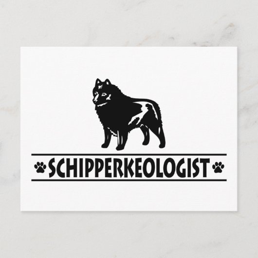 Humoureuze Schipperke Briefkaart (Voorkant)