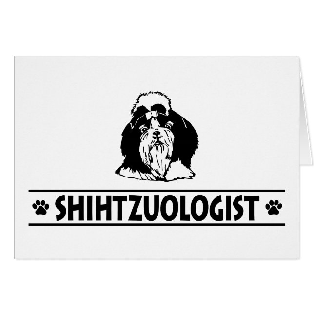 Humoureuze Shih Tzu (Voorkant Horizontaal)