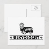 Humoureuze Silky Terrier Briefkaart (Voorkant / Achterkant)