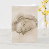 Humoureuze slaapkamerkaartje kaart (Gele Bloem)