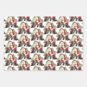 Humoureuze staart- en hondendieren hond inpakpapier vel (Voorkant)