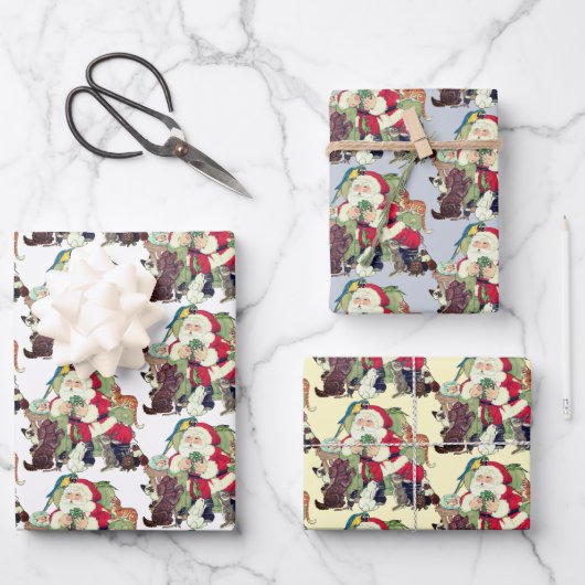 Humoureuze staart- en hondendieren hond inpakpapier vel (Voorkant)