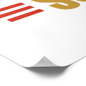 Humoureuze Sub Sandwich Hoagie Lover Poster (Hoek)