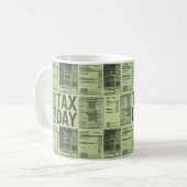 Humoureuze Tax Day Relief Gift Koffiemok (Voorkant links)