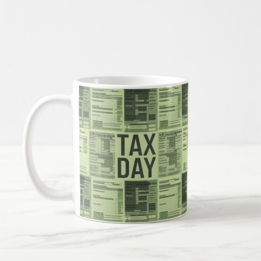 Humoureuze Tax Day Relief Gift Koffiemok (Links)