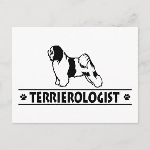 Humoureuze Tibetaanse Terrier Briefkaart