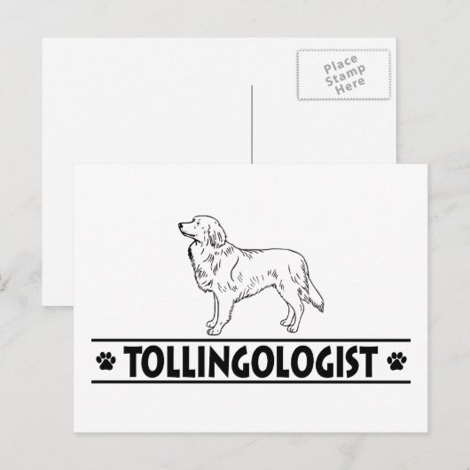 Humoureuze tolheffing briefkaart (Voorkant / Achterkant)