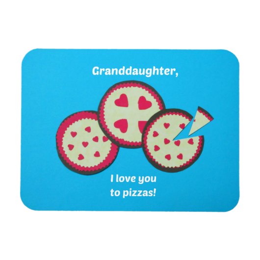 Humoureuze Valentijn voor kleindochter Magneet (Horizontaal)