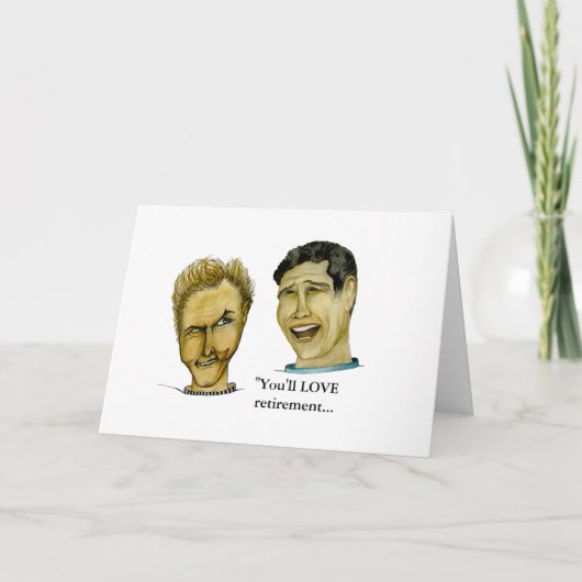 Humoureuze vent die van pensioen houdt kaart (Voorkant)
