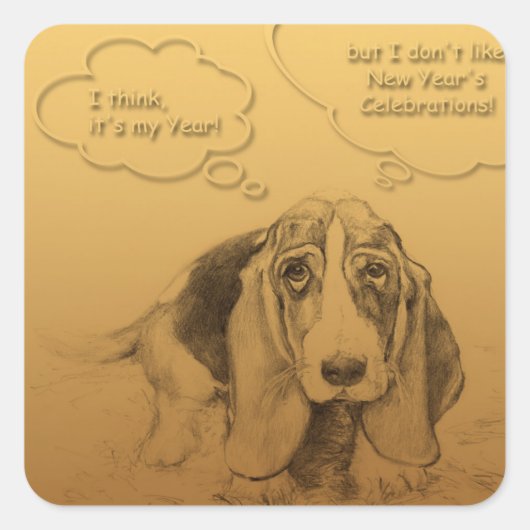 Humoureuze Vietnamese Chinese Dog Year S Sticker (Voorkant)