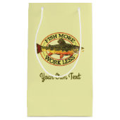 Humoureuze vis meer - minder forel werken Vist Klein Cadeauzakje (Voorkant)