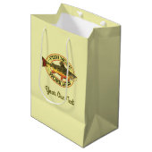 Humoureuze vis meer - minder forel werken Vist Medium Cadeauzakje (Voorkant Gekanteld)