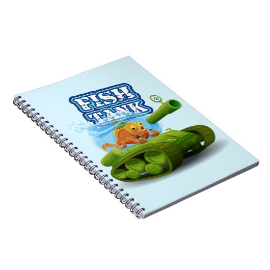 Humoureuze vistank notitieboek (Rechterzijde)