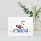 Humoureuze vlieger briefkaart (Staand voorkant)