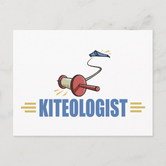 Humoureuze vlieger briefkaart (Voorkant)