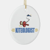 Humoureuze vlieger keramisch ornament (Rechts)