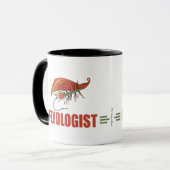 Humoureuze vliegkoppeling, vliegvisserij mok (Voorkant links)