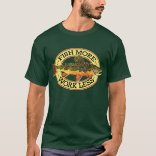 Humoureuze vliegvisserij t-shirt