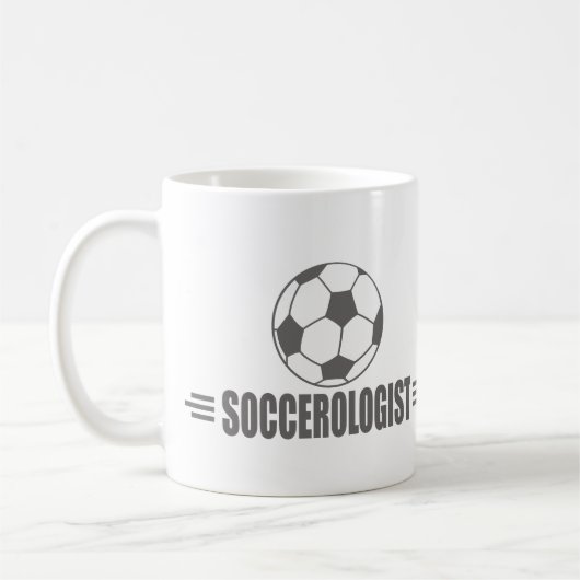 Humoureuze Voetbal Koffiemok (Links)