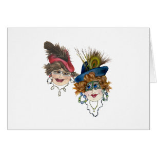 Humoureuze vrouwen en Pizza versus Salad-kaart