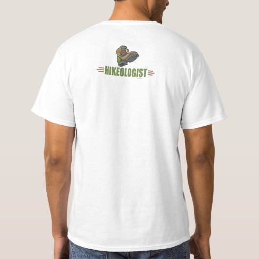 Humoureuze wandeling t-shirt (Achterkant)