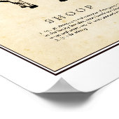 Humoureuze wetenschappelijke illustratie - Shoop ( Poster (Hoek)