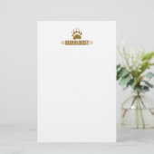 Humoureuze wilde Beren Briefpapier (Staand voorkant)