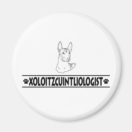 Humoureuze Xoloitzcuintli Magneet (Voorkant)