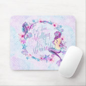 Humoureuze Zeemeermin Lavender Pink Aqua Muismat (Met muis)