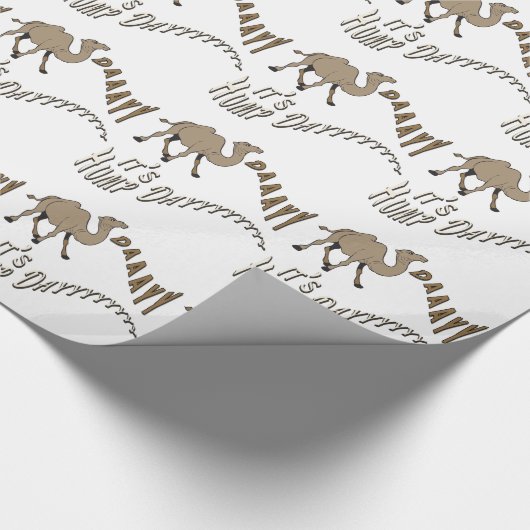 Hump Daayyy White Wrapping Paper Cadeaupapier (Hoek)