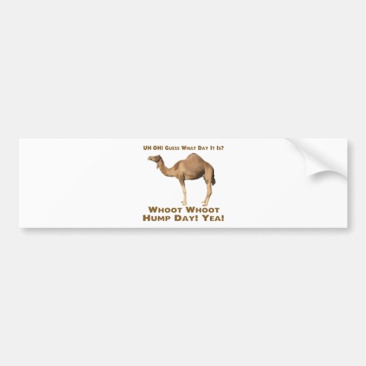 Hump Dag Bumpersticker (Voorkant)