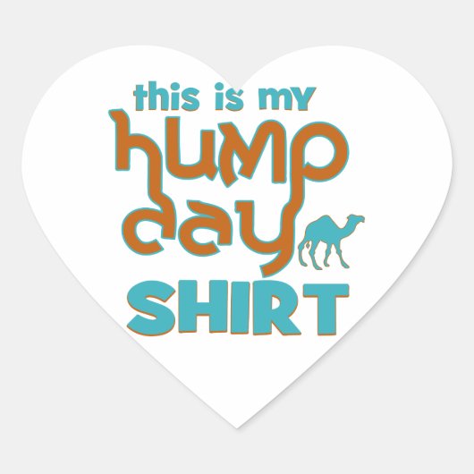 Hump Dag Hart Sticker (Voorkant)