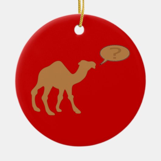 Hump dag Hump Dag Camel Keramisch Ornament (Voorkant)