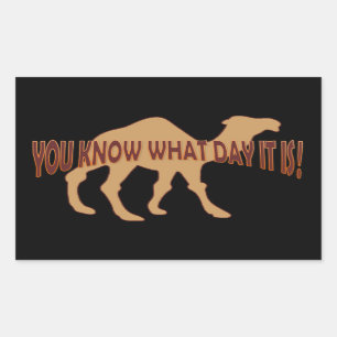 HUMP DAG HUMP DAG KAMEEL RECHTHOEKIGE STICKER