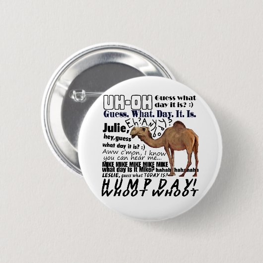 hump dag! ronde button 5,7 cm (Voorkant /achterkant)