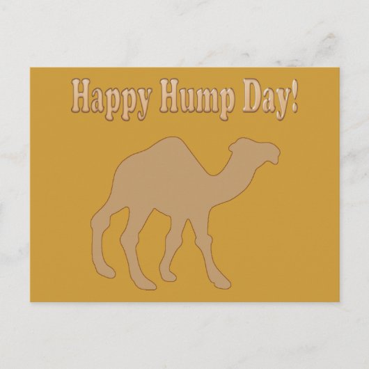 Hump dag! Vrolijke Hump Dag! Briefkaart (Voorkant)
