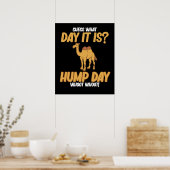 Hump Day Camel Animal Lover Camels Pet Owner Graph Poster (Keuken)
