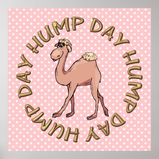 Hump Day Camel Art Poster (Voorkant)