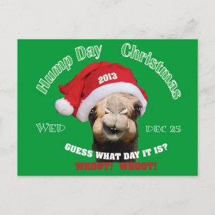 Hump Day Camel Christmas Feestdagenkaart