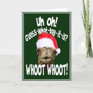 Hump Day Camel Christmas Wenskaarten Feestdagen Kaart