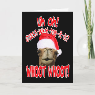 Hump Day Camel Christmas Wenskaarten Feestdagen Kaart