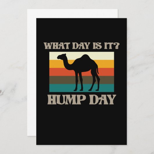 Hump Day Camel Dierenvriend Camels Pet Owner Graph Kaart (Voorkant / Achterkant)